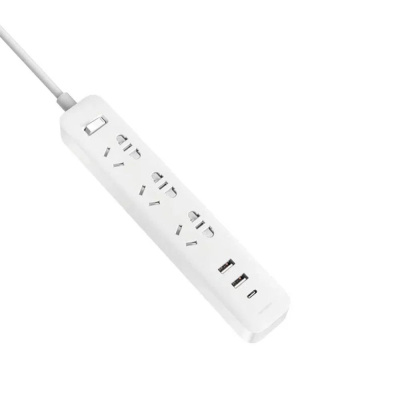 Удлинитель Xiaomi Mi Power Strip (3 розетки + 2USB + USB Type-C 20W) (2A1C) White CN