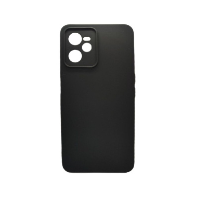 Чехол Silicone Cover с защитой камеры Realme C35 (черный)