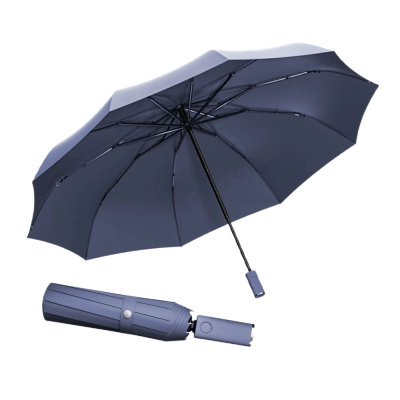 Зонт автоматический с фонариком Xiaomi Zuodu синий